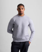 Wool-Blend Crewneck - Grey
