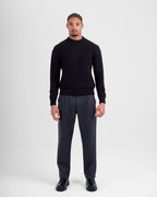 Wool-Blend Crewneck - Black