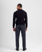Wool-Blend Crewneck - Black