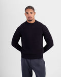 Wool-Blend Crewneck - Black