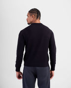 Wool-Blend Crewneck - Black