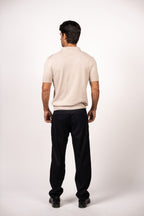 Essential Knit Polo-Beige