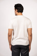 Bricks Textured Knit Polo-White