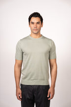 Basic Knitted Crewneck-Mint