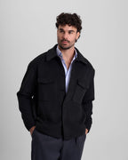 Textured Wool Jacket - Black