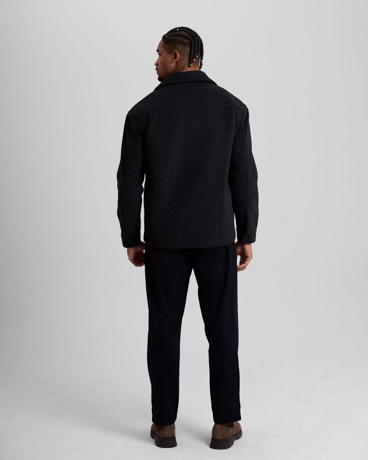 Textured Wool Jacket - Grey