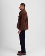 Textured Wool Jacket - Brown