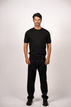 Basic Knitted Crewneck-Black