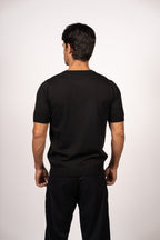 Basic Knitted Crewneck-Black