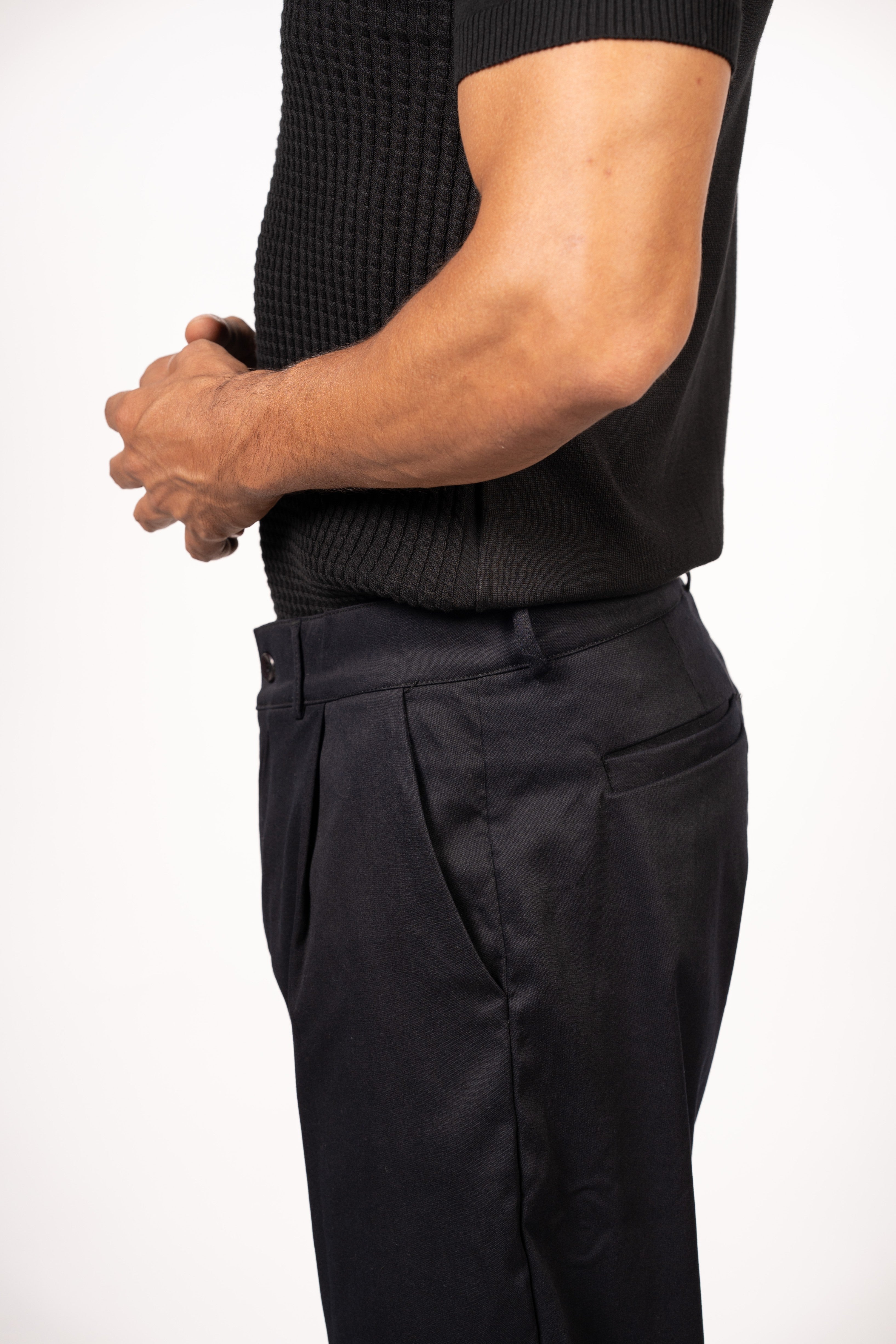 Tailored Pants-Black
